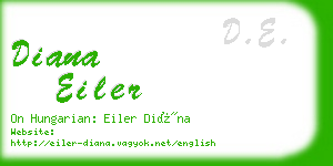 diana eiler business card